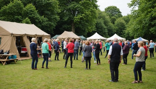 How to find campsites in the UK that offer traditional UK dance workshops?