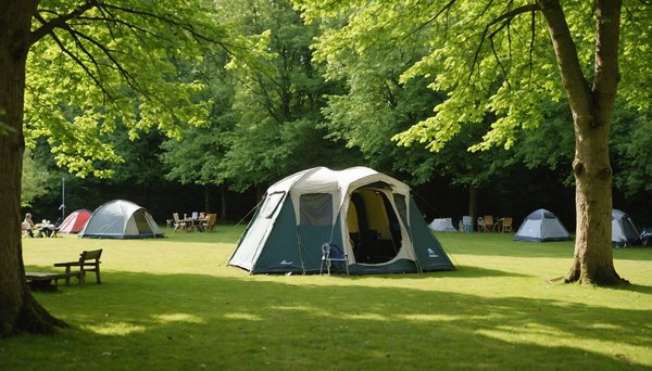 What are the best UK campsites for a literary retreat focused on British authors?